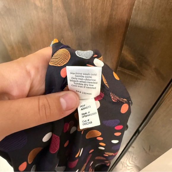 41 Hawthorn Multicolor Polka Dot Black Sleeveless Blouse Size S - Picture 8 of 8